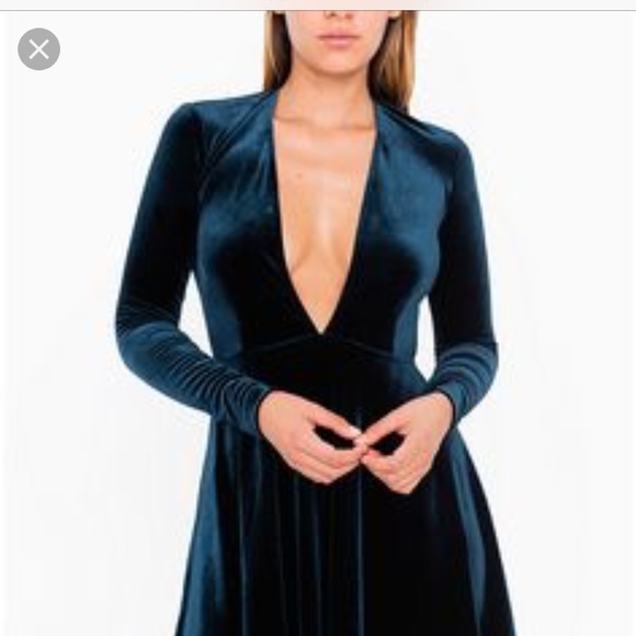 American Apparel Dresses & Skirts - American Apparel velvet skater dress size med